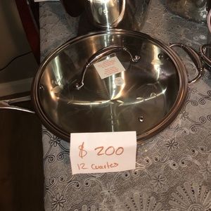 Hermoso sartén de 12 cuartos